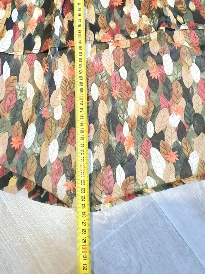 Robe longue légère motifs automnales taille s-m - photo numéro 9