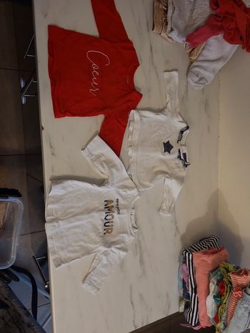 Lot de 3 hauts fille 3 mois