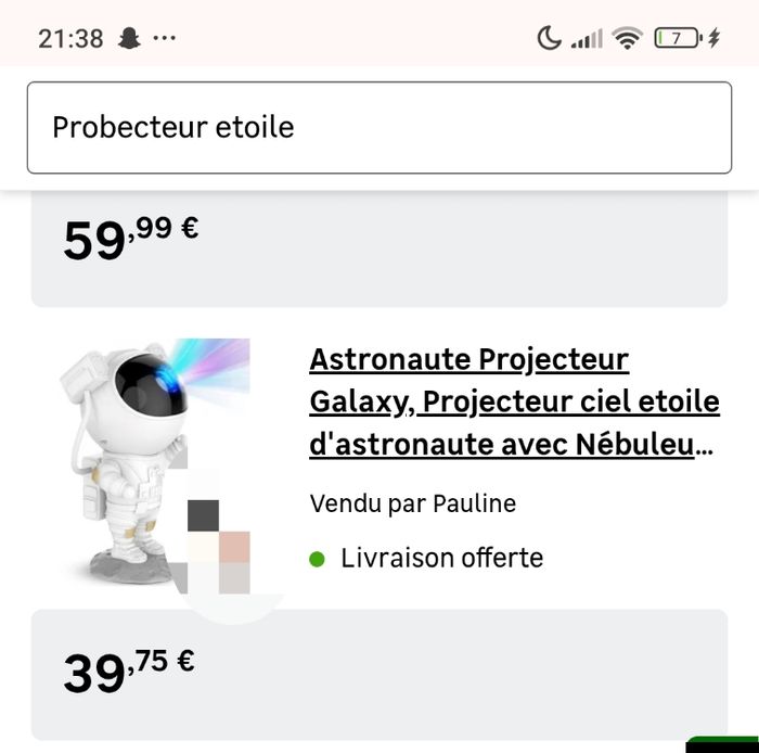 Veilleuse enfant astronaute - photo numéro 3