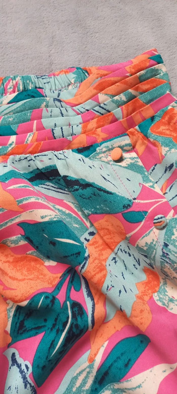 Jupe fleurie, Ikoone et bianka, taille m/l - photo numéro 4