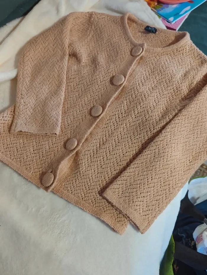 Gilet marron 36 mois - photo numéro 4