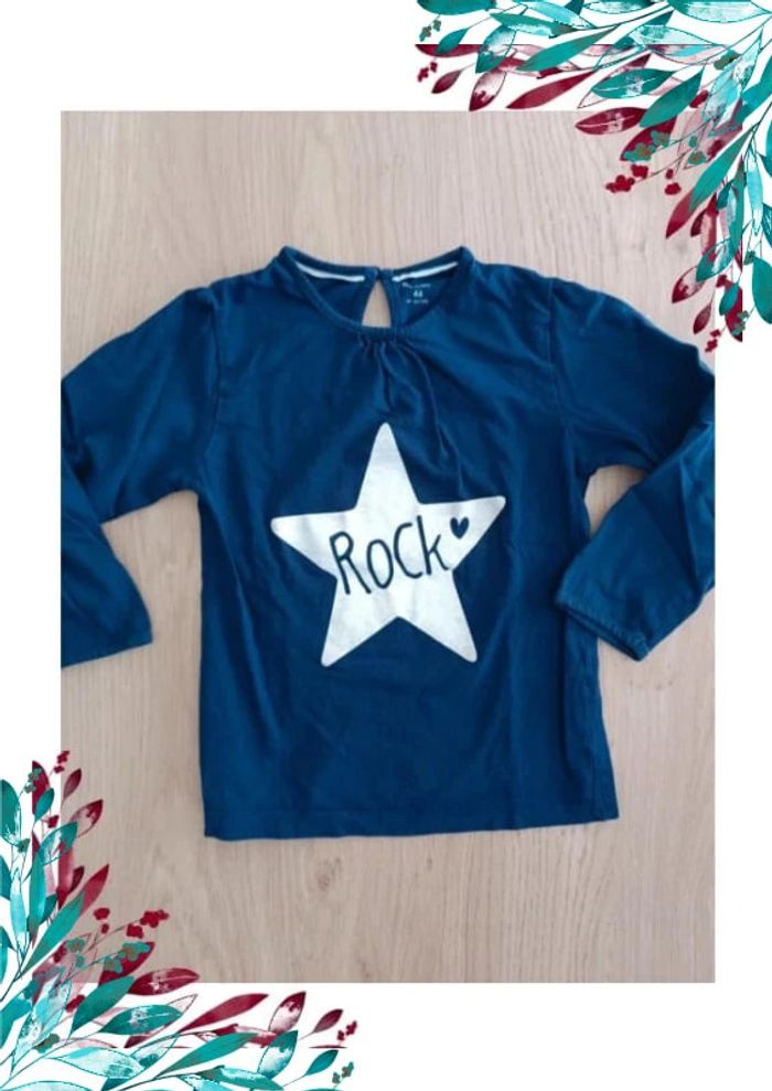T-shirt fille 4 ans Rock - photo numéro 2