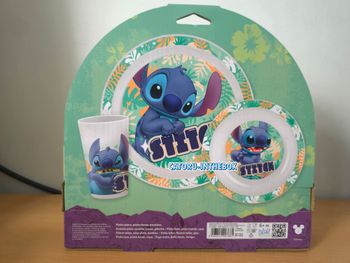Lot Assiette / Plate + Bol / Bowl + Gobelet / Cup Disney Stitch BPA FREE
