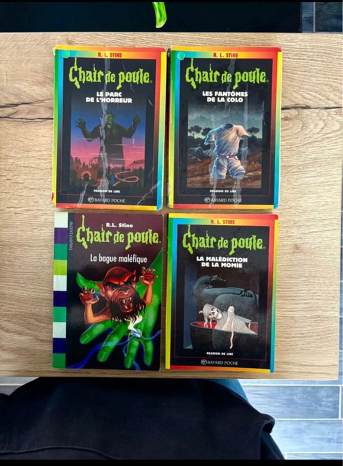 Lot de 4 Livres de la Collection Chair de Poule Enfants-Ados/Possibilité de prendre à l’unité
