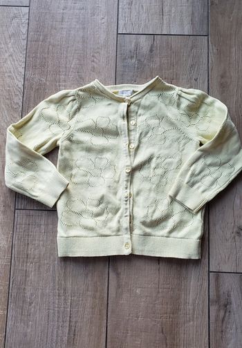 Gilet Vertbaudet jaune 4 ans