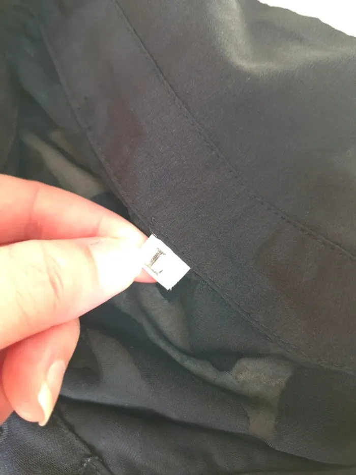 Chemise à bouton transparente noir - photo numéro 5