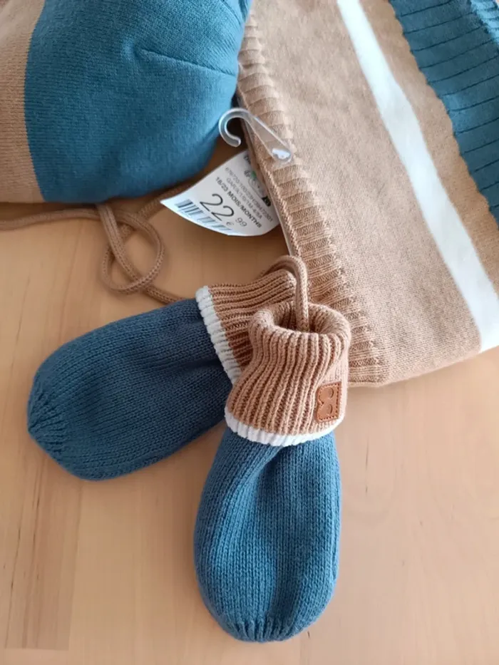 Ensemble bonnet moufle snood 18/23 mois - photo numéro 7