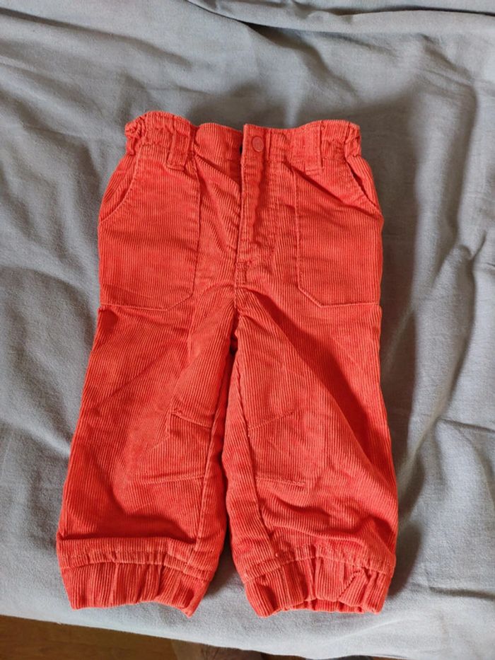 Pantalon velours orange