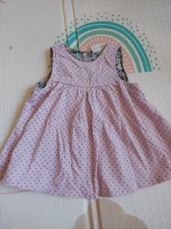 Jolie robe velours et pois