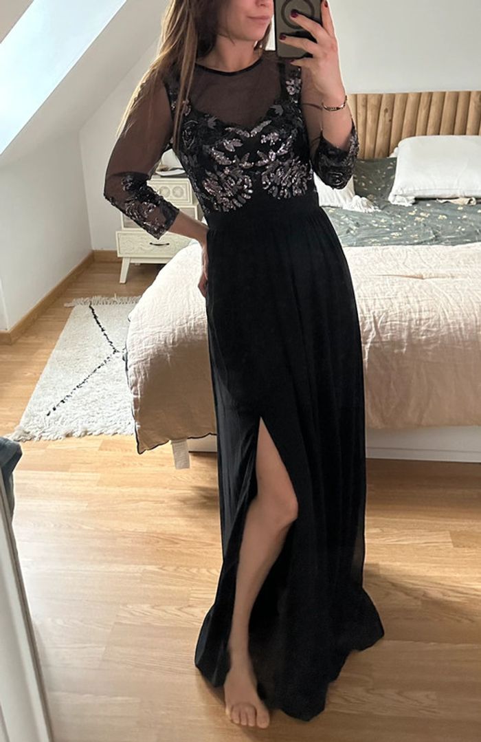 Robe asos longue à sequins 🖤 - photo numéro 3