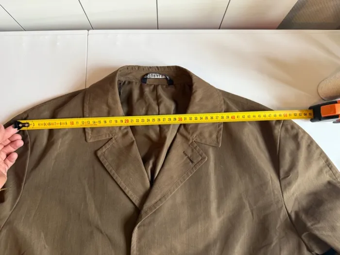 Trench vintage en très bon état marron / kaki taille L-XL  Tergal - photo numéro 11