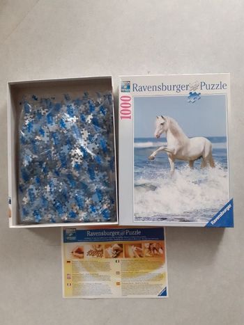 Puzzle Ravensburger "Cheval blanc" 1000 pièces