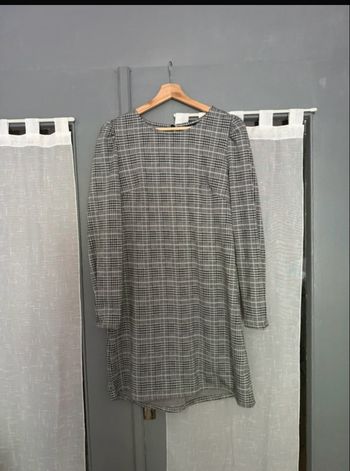 Robe à carreaux grises kiabi
