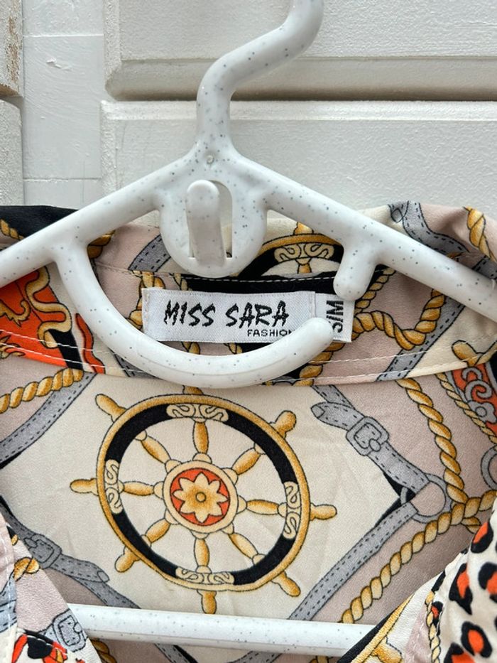 Robe longue chemise avec ceinture miss sara taille s m - photo numéro 7