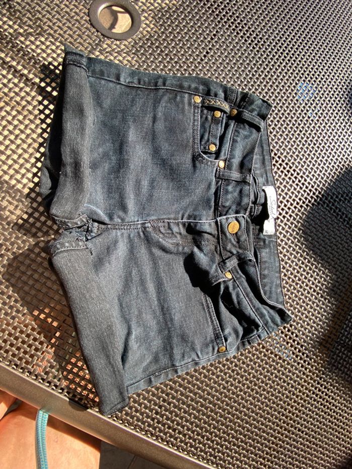 Short en jean noir School Rag w26 - photo numéro 9
