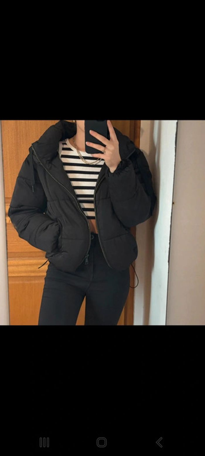 Blousson capuche noir - photo numéro 3