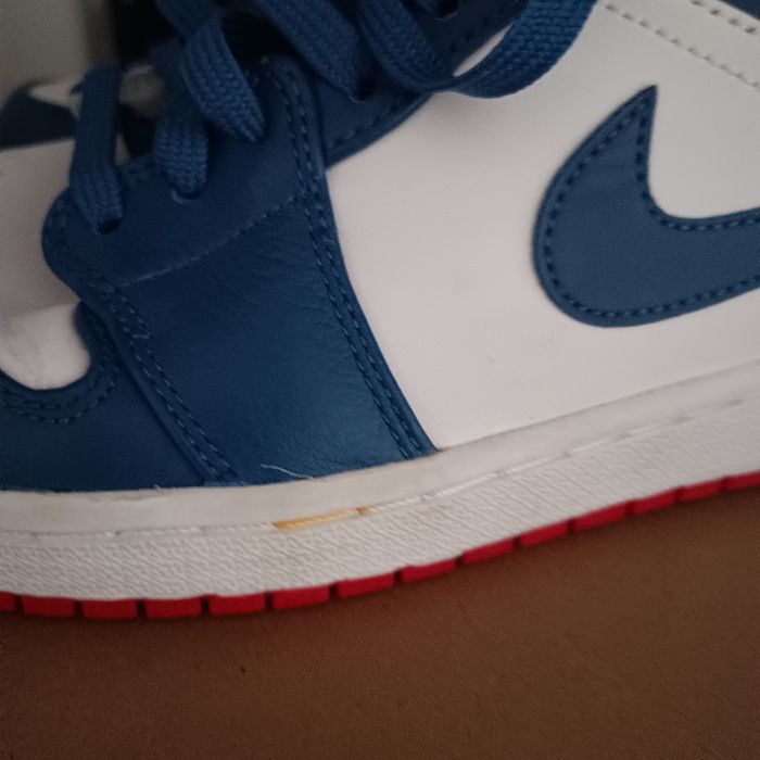 Jordan 1 mid collector de 2013, red/bleu cément éléphant - photo numéro 8