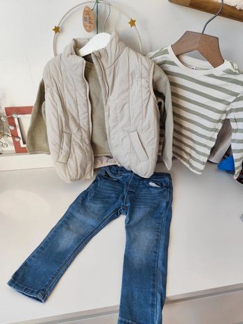 Ensemble veste jeans t-shirt pull Zara 18 mois 86cm
