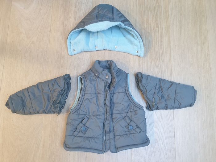 Manteau / Doudoune avec ou sans manche 12 mois 3 pommes