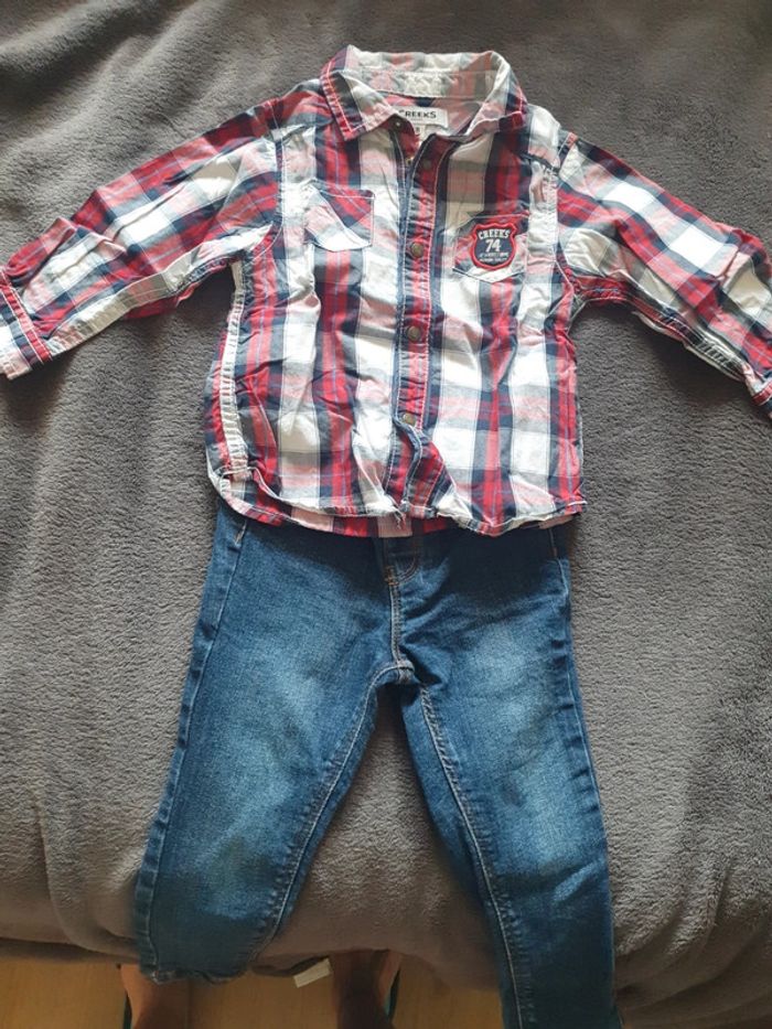 Ensemble pantalon chemise 18 mois