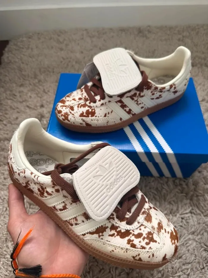 Adidas Samba Og LT cow print Brown White vache marron blanc - photo numéro 4