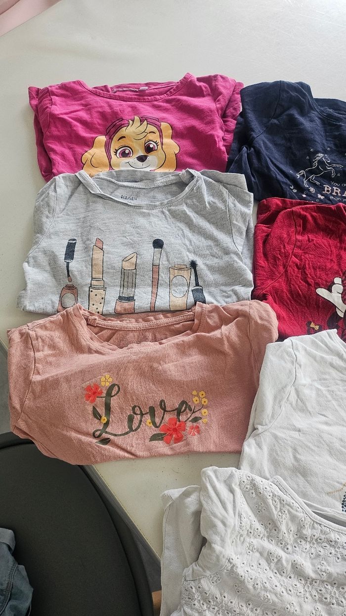 Lot tee-shirt manche longue fille - photo numéro 4