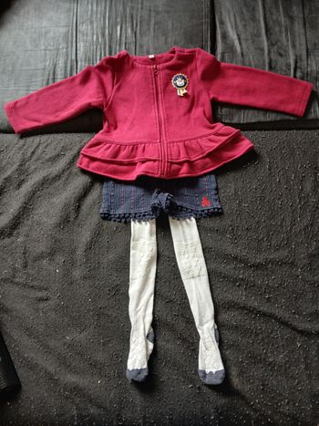 Ensemble 3 pièces 24 mois fille