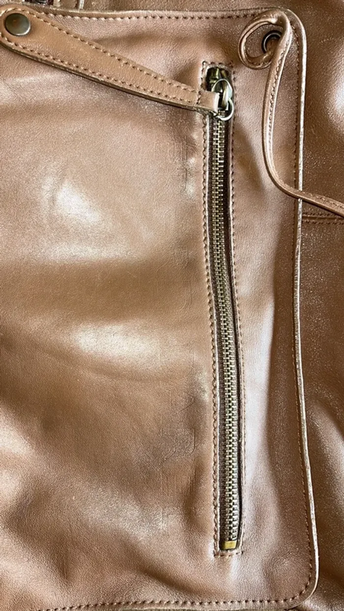 Sac Gérard Darel marron avec petit sac assortie - photo numéro 18
