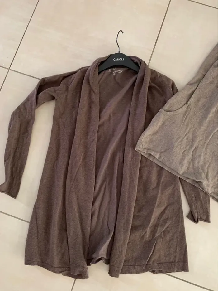 Lot maternité grossesse femme enceinte gilet et tunique taille 36 - photo numéro 2