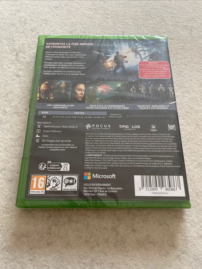 Aliens Dark Descent Jeu Xbox One/Series X FR - photo numéro 2