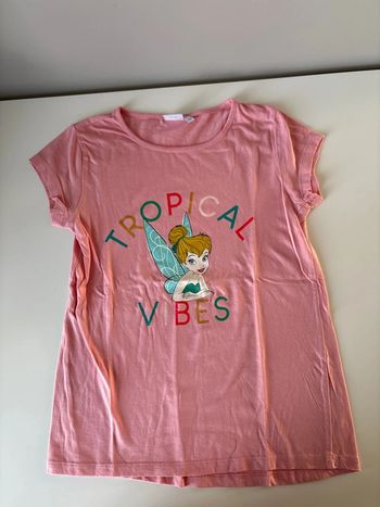 T shirt manche courte fille - T 10 ans - fée clochette