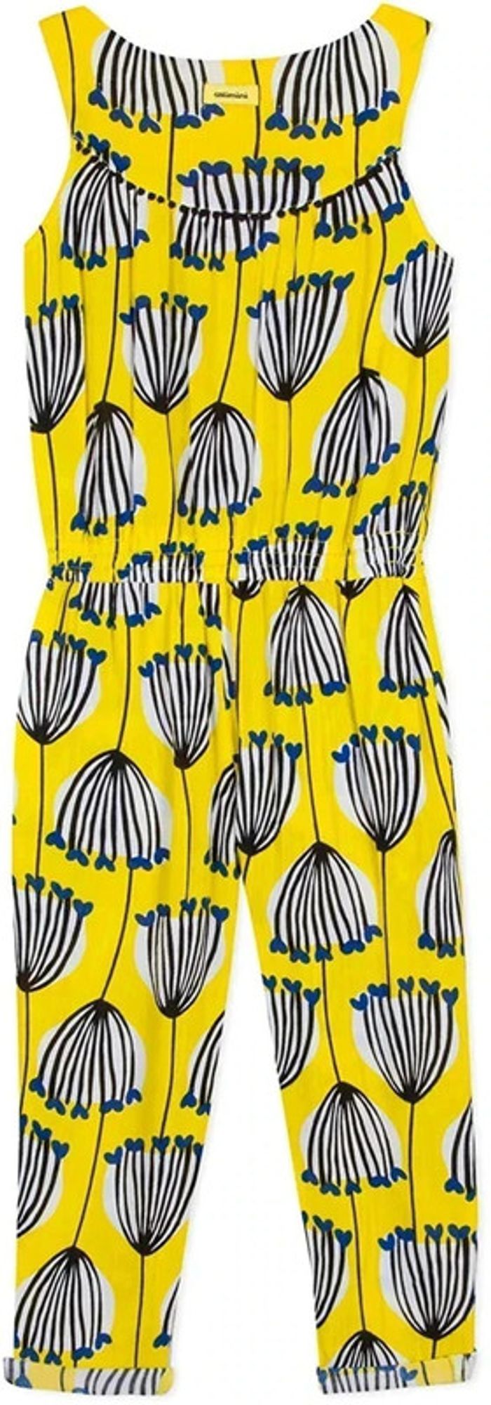 35 € Combinaison estival sans manches jaune, noir, blanc et bleu Catimini - photo numéro 3