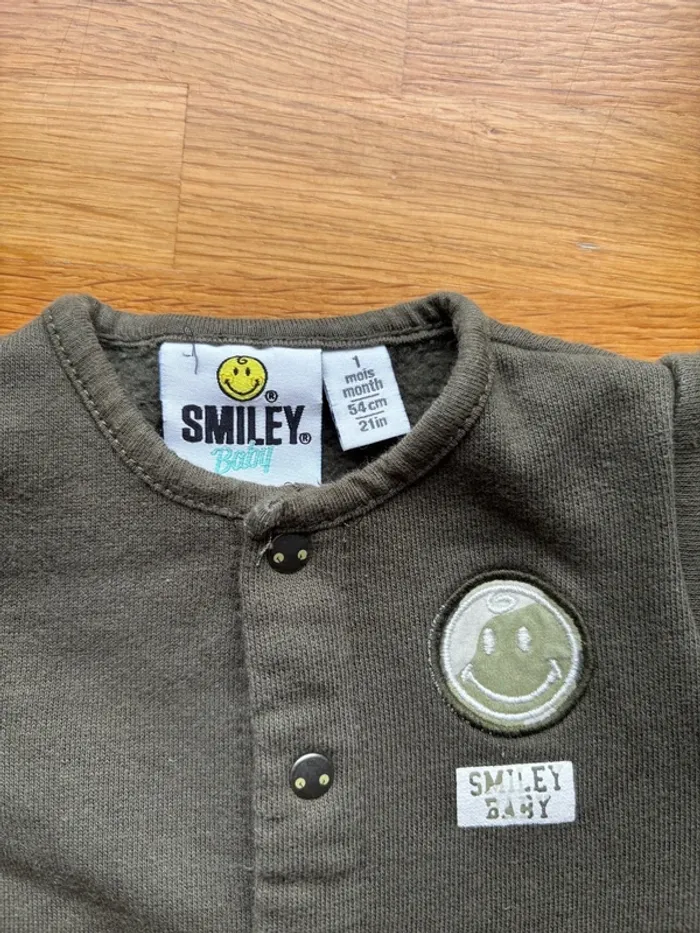 Combinaison Smiley baby 1 mois garçon - photo numéro 2