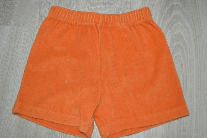 Short éponge 12 mois - 1 an orange