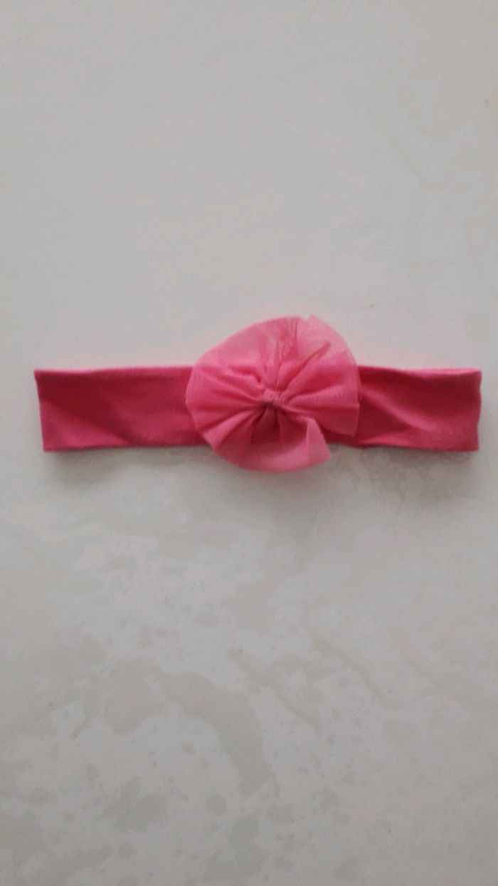 Bandeau rose fille 12 mois