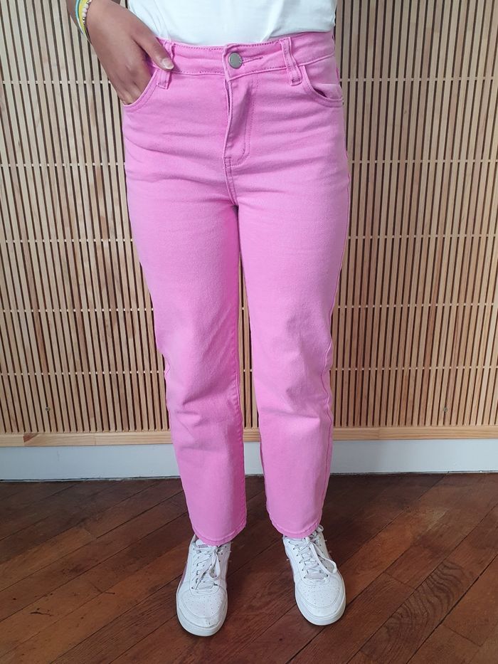 Jean large Québec rose fushia Taille 8 ans - photo numéro 3