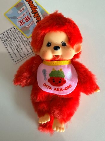 Monchhichi Colors edition limited oita aka-oni rouge