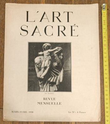 Rare ancienne Revue L'Art sacré 1938 - Bourdelle - Art baroque