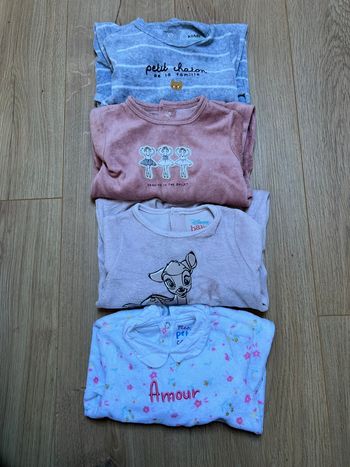 Lot 4 pyjamas bébé