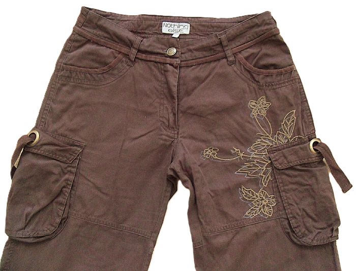 Pantalon brode marron. Nothing Else. Taille 36 - photo numéro 2