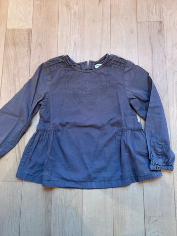 Chemise col brodé Cyrillus 4 ans