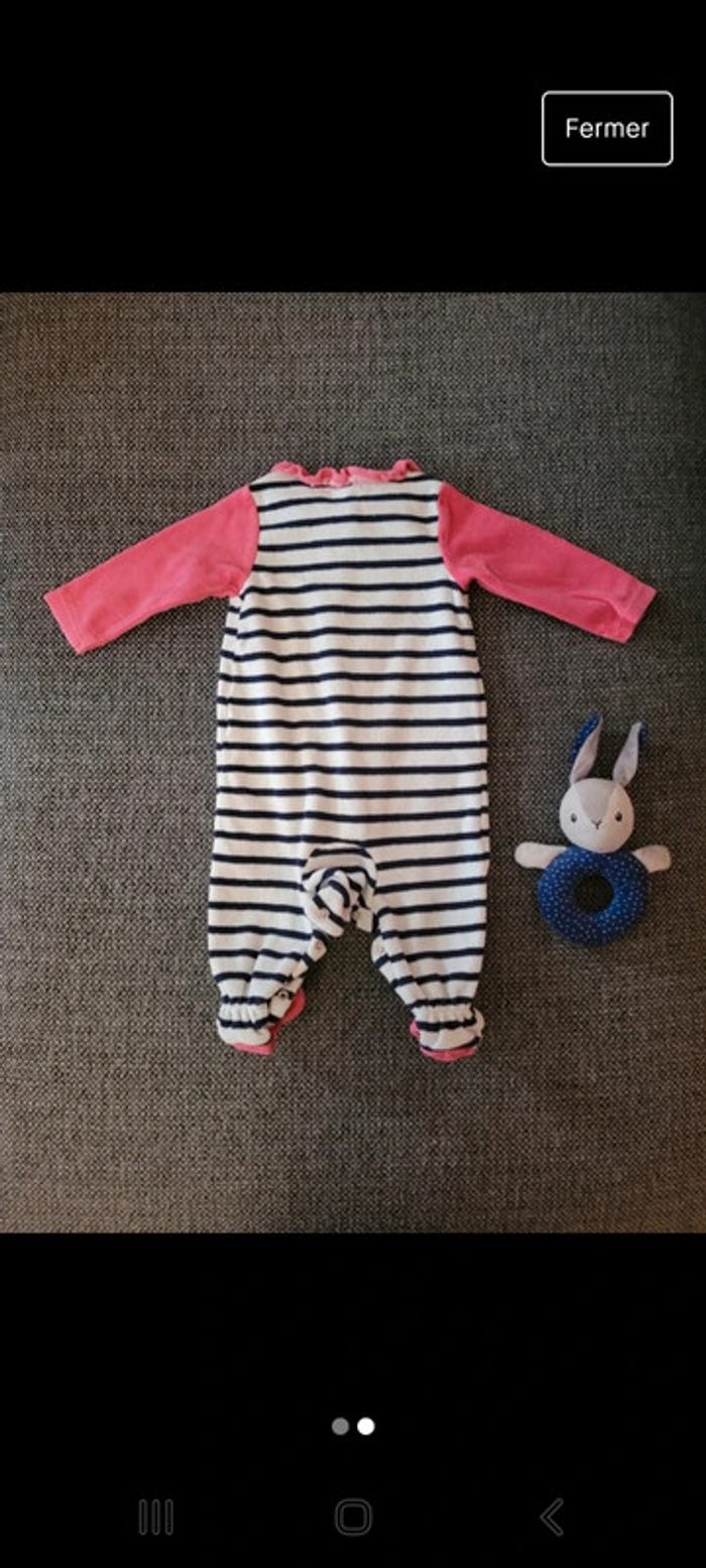 Pyjama fille velours 6 mois - photo numéro 2