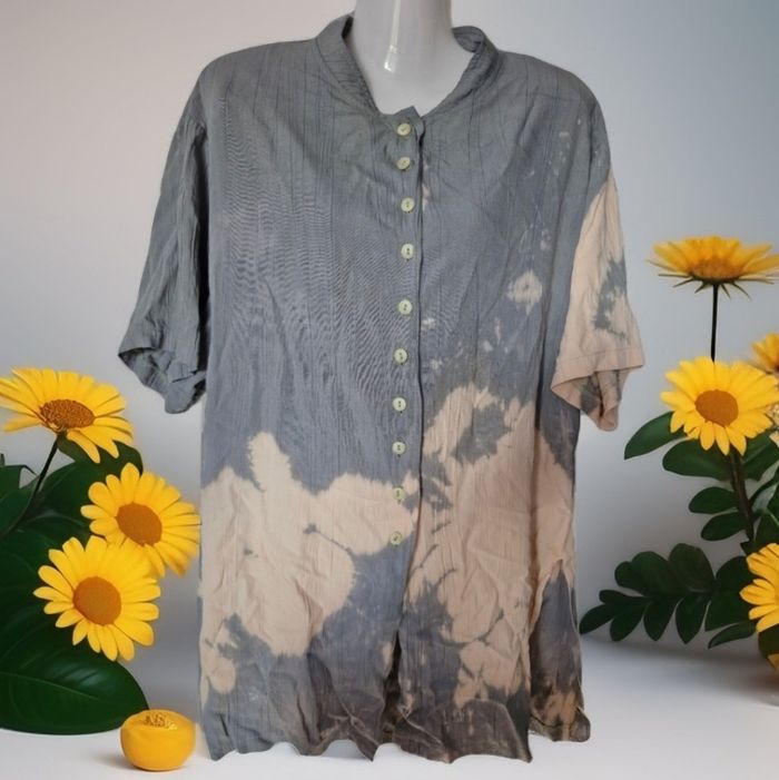 Beau chemisier tissu fluide Tie&Dye