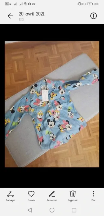 Chemise disney