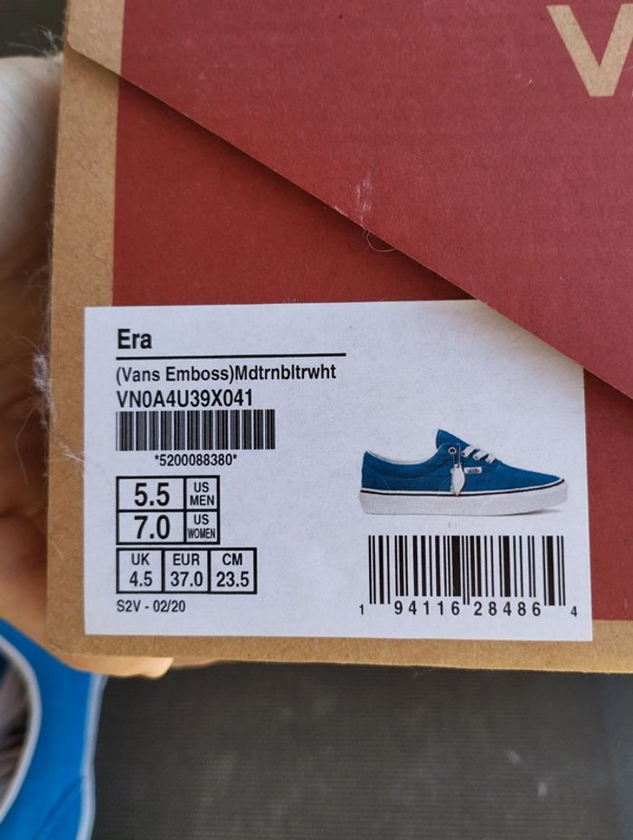 Vans Era emboss neuve avec étiquette taille 37 - photo numéro 9