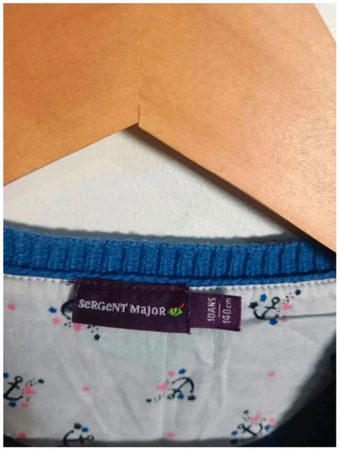 C11 gilet bleu Sergent major 10 ans - photo numéro 3