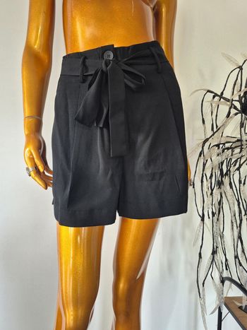 Short avec ceinture Femme Noir Taille L/40