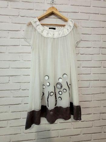 Robe voile blanche 