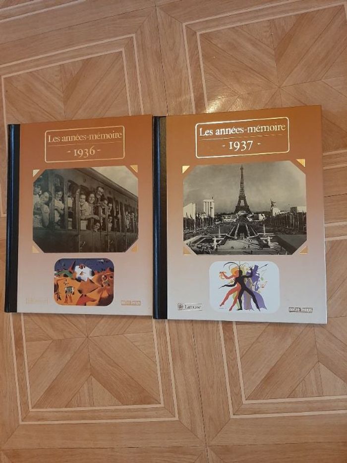 2 livres les années mémoire 1936/1937