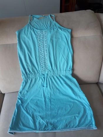 Robe à bretelle bleue